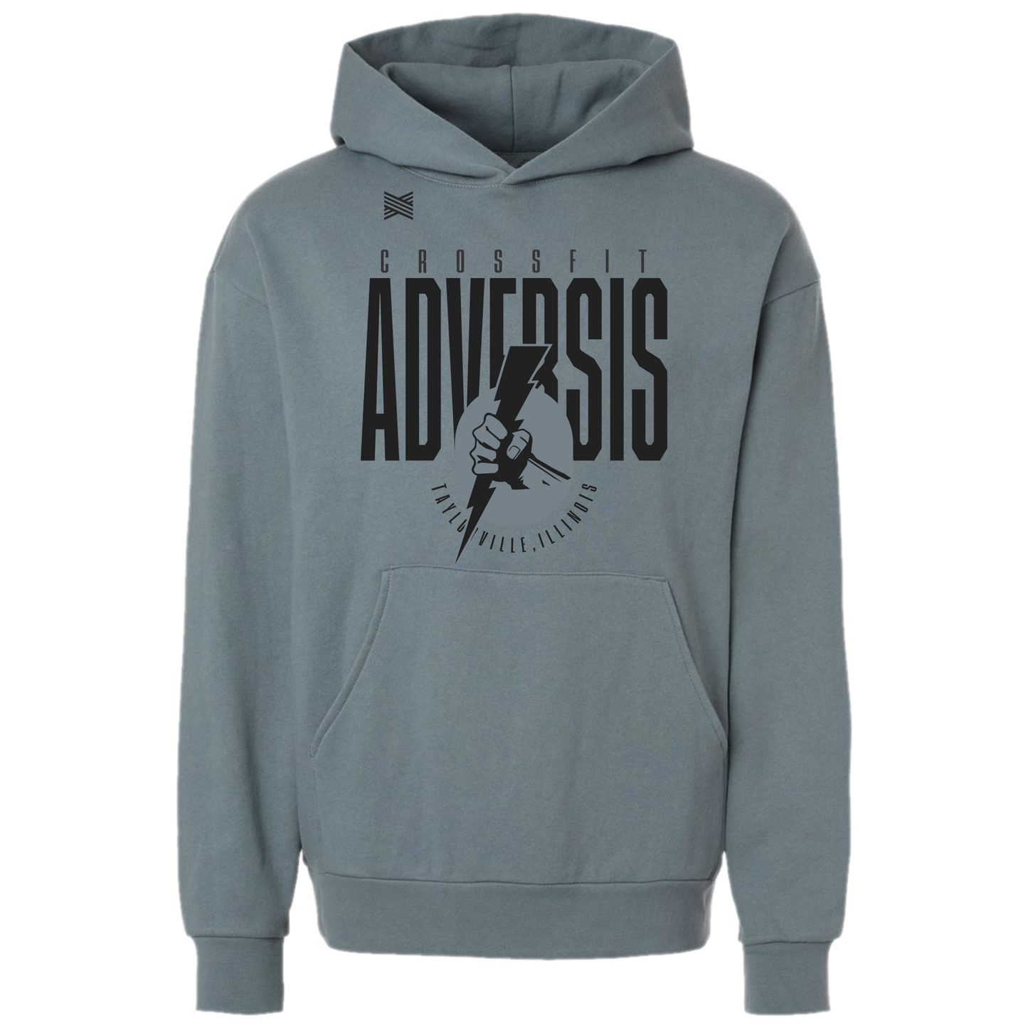 Crossfit Adversis Stacked Design Hoodie