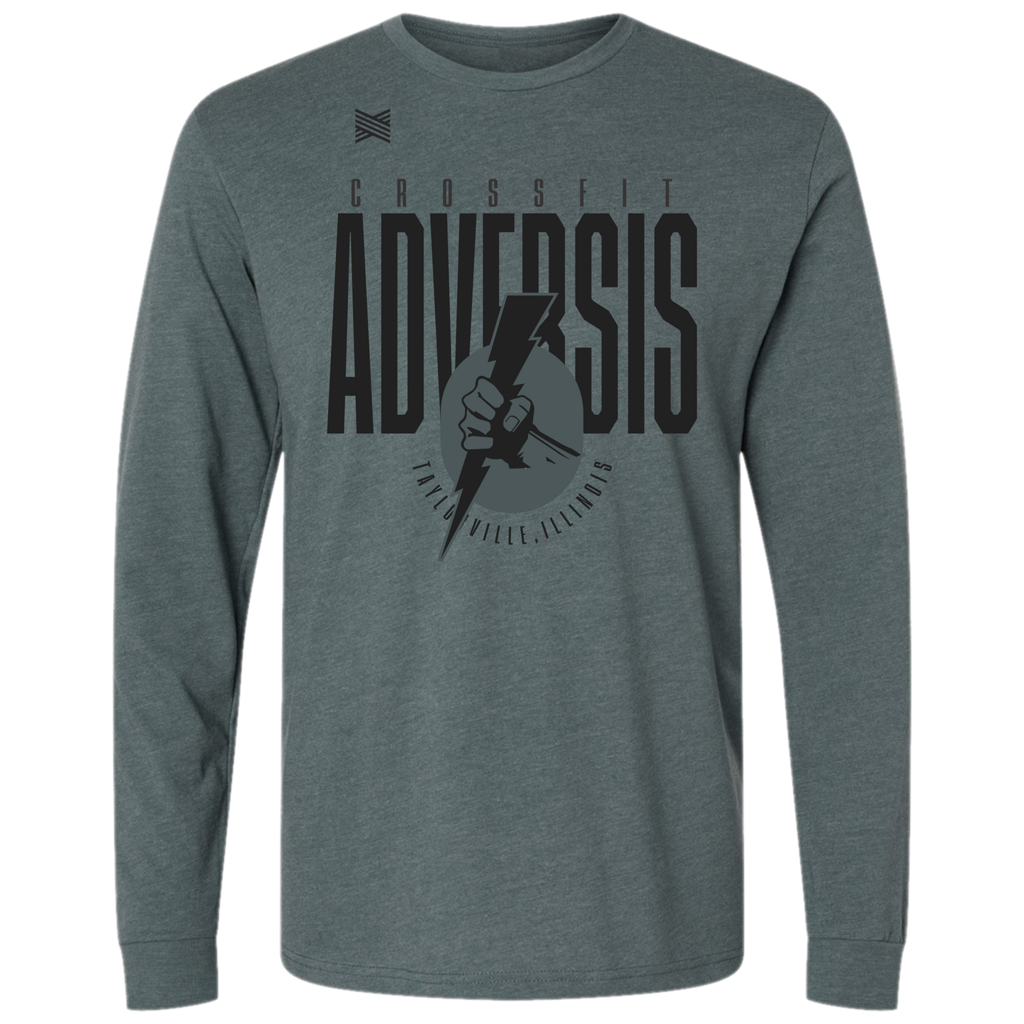 Crossfit Adversis Stacked Design Long Sleeve