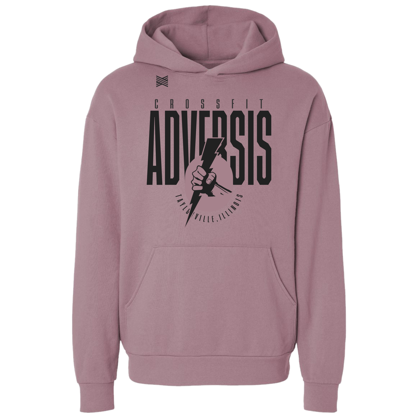 Crossfit Adversis Stacked Design Hoodie