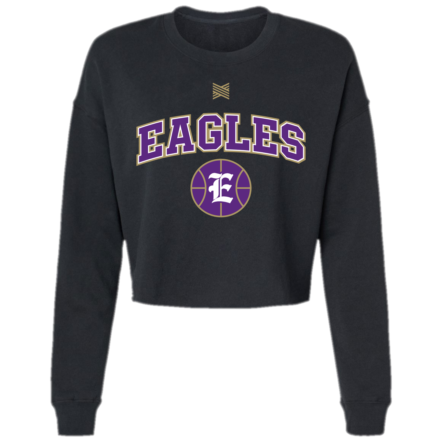 Vintage Eagles Throwback Women's Cropped Crewneck