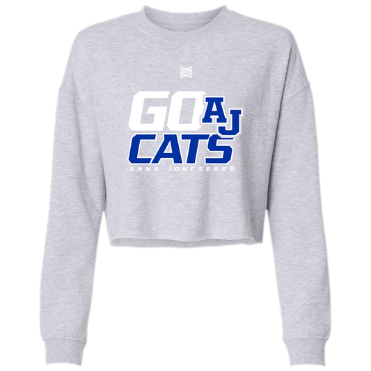 Anna Jonesboro Go Cats Women's Cropped Crewneck
