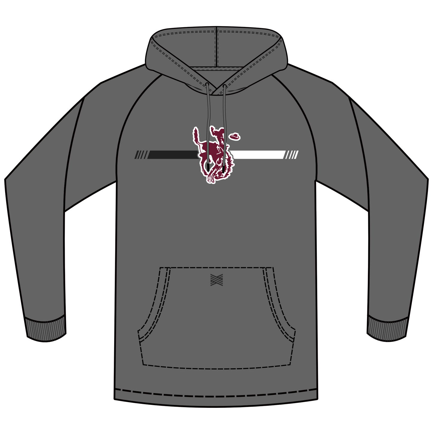 BCHS Horse and Rider Treign Icon Hoodie