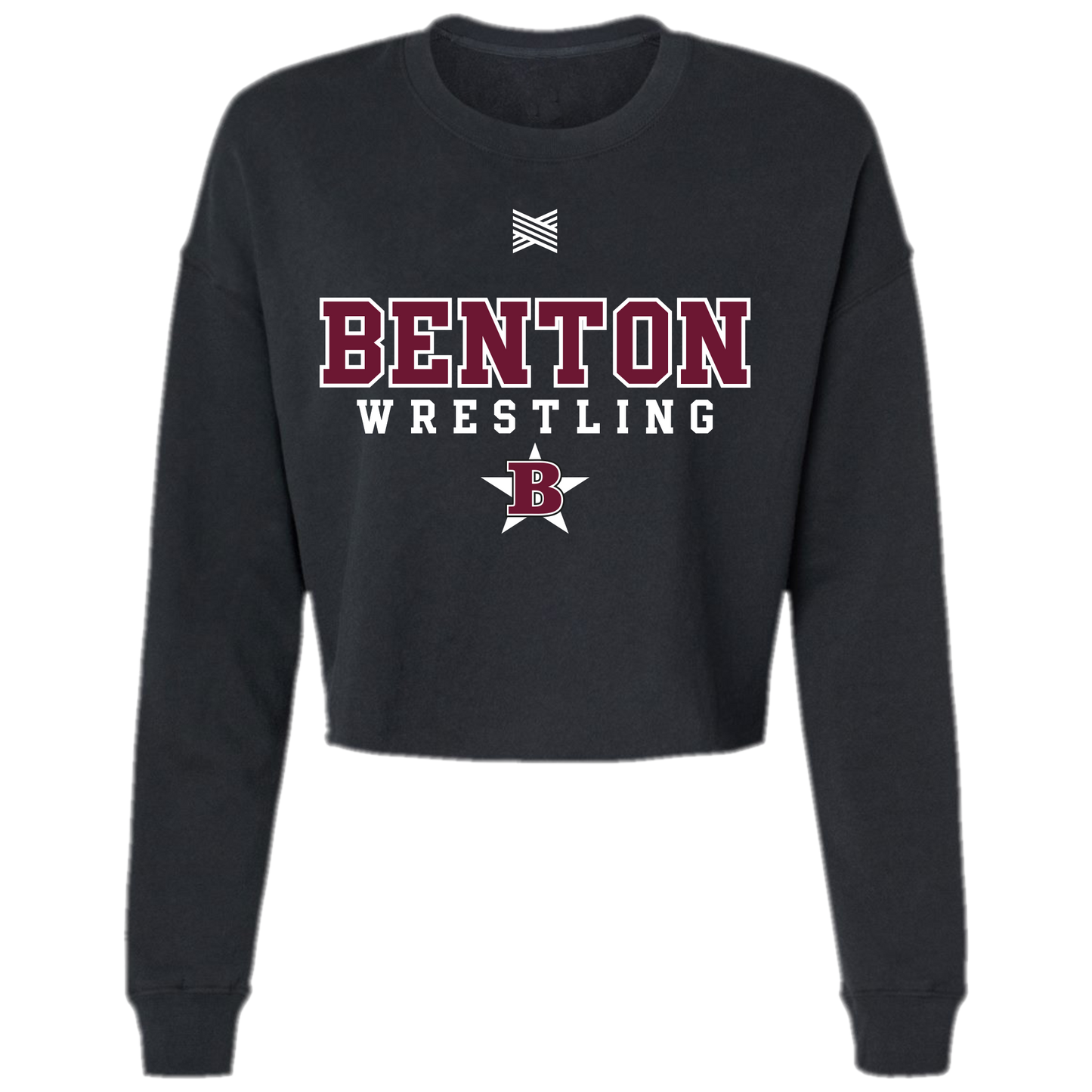 Benton Wrestling Women's Crop Crewneck