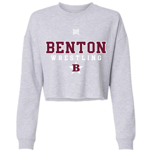 Benton Wrestling Women's Crop Crewneck
