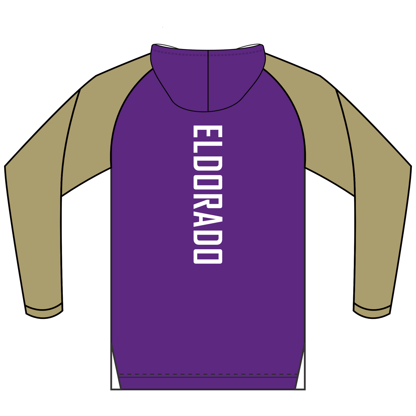 Eldorado Eagles Custom Sublimated 1/4 Zip Hoodie