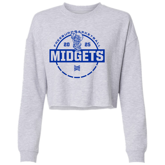 Freeburg Midgets Basketball Women's Crop Crewneck