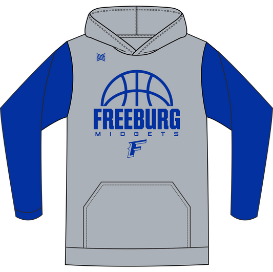 Freeburg Basketball Customized Sublimated Hoodie