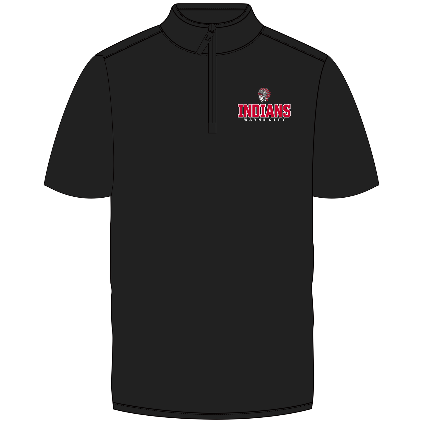 Wayne City Indians - TREIGN Short Sleeve 1/4 Zips